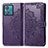 Coque Portefeuille Motif Fantaisie Livre Cuir Etui Clapet pour Motorola Moto Edge 40 Neo 5G Violet