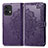 Coque Portefeuille Motif Fantaisie Livre Cuir Etui Clapet pour Motorola Moto Edge 40 Pro 5G Violet