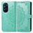 Coque Portefeuille Motif Fantaisie Livre Cuir Etui Clapet pour Motorola Moto Edge X30 5G Vert