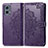 Coque Portefeuille Motif Fantaisie Livre Cuir Etui Clapet pour Motorola Moto G 5G (2023) Violet