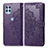 Coque Portefeuille Motif Fantaisie Livre Cuir Etui Clapet pour Motorola Moto G100 5G Violet