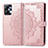 Coque Portefeuille Motif Fantaisie Livre Cuir Etui Clapet pour Motorola Moto G23 Or Rose