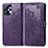 Coque Portefeuille Motif Fantaisie Livre Cuir Etui Clapet pour Motorola Moto G23 Violet