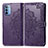 Coque Portefeuille Motif Fantaisie Livre Cuir Etui Clapet pour Motorola Moto G31 Violet