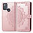 Coque Portefeuille Motif Fantaisie Livre Cuir Etui Clapet pour Motorola Moto G50 Or Rose