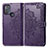 Coque Portefeuille Motif Fantaisie Livre Cuir Etui Clapet pour Motorola Moto G50 Violet