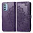 Coque Portefeuille Motif Fantaisie Livre Cuir Etui Clapet pour Motorola Moto G51 5G Violet