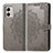 Coque Portefeuille Motif Fantaisie Livre Cuir Etui Clapet pour Motorola Moto G53j 5G Gris