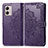 Coque Portefeuille Motif Fantaisie Livre Cuir Etui Clapet pour Motorola Moto G53j 5G Violet