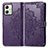 Coque Portefeuille Motif Fantaisie Livre Cuir Etui Clapet pour Motorola Moto G54 5G Violet