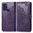 Coque Portefeuille Motif Fantaisie Livre Cuir Etui Clapet pour Motorola Moto G60s Violet