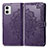 Coque Portefeuille Motif Fantaisie Livre Cuir Etui Clapet pour Motorola Moto G73 5G Violet