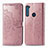 Coque Portefeuille Motif Fantaisie Livre Cuir Etui Clapet pour Motorola Moto One Fusion Plus Or Rose