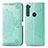 Coque Portefeuille Motif Fantaisie Livre Cuir Etui Clapet pour Motorola Moto One Fusion Plus Vert