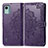 Coque Portefeuille Motif Fantaisie Livre Cuir Etui Clapet pour Nokia C12 Plus Violet