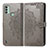 Coque Portefeuille Motif Fantaisie Livre Cuir Etui Clapet pour Nokia C31 Gris