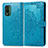 Coque Portefeuille Motif Fantaisie Livre Cuir Etui Clapet pour Nokia XR21 Bleu