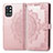 Coque Portefeuille Motif Fantaisie Livre Cuir Etui Clapet pour OnePlus 9R 5G Or Rose