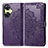 Coque Portefeuille Motif Fantaisie Livre Cuir Etui Clapet pour OnePlus Nord CE 3 5G Violet