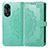 Coque Portefeuille Motif Fantaisie Livre Cuir Etui Clapet pour Oppo A18 Vert