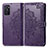 Coque Portefeuille Motif Fantaisie Livre Cuir Etui Clapet pour Oppo A55S 5G Violet