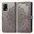 Coque Portefeuille Motif Fantaisie Livre Cuir Etui Clapet pour Oppo A74 4G Gris