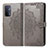 Coque Portefeuille Motif Fantaisie Livre Cuir Etui Clapet pour Oppo A74 5G Gris