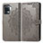 Coque Portefeuille Motif Fantaisie Livre Cuir Etui Clapet pour Oppo A94 4G Gris