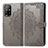 Coque Portefeuille Motif Fantaisie Livre Cuir Etui Clapet pour Oppo A94 5G Gris