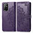 Coque Portefeuille Motif Fantaisie Livre Cuir Etui Clapet pour Oppo A94 5G Violet