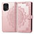 Coque Portefeuille Motif Fantaisie Livre Cuir Etui Clapet pour Oppo Find X5 5G Or Rose