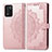 Coque Portefeuille Motif Fantaisie Livre Cuir Etui Clapet pour Oppo K9S 5G Or Rose