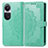 Coque Portefeuille Motif Fantaisie Livre Cuir Etui Clapet pour Oppo Reno10 5G Vert