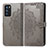 Coque Portefeuille Motif Fantaisie Livre Cuir Etui Clapet pour Oppo Reno6 Pro 5G India Gris