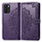 Coque Portefeuille Motif Fantaisie Livre Cuir Etui Clapet pour Oppo Reno6 Z 5G Violet