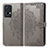 Coque Portefeuille Motif Fantaisie Livre Cuir Etui Clapet pour Oppo Reno7 Pro 5G Gris