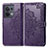 Coque Portefeuille Motif Fantaisie Livre Cuir Etui Clapet pour Oppo Reno8 5G Violet