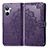 Coque Portefeuille Motif Fantaisie Livre Cuir Etui Clapet pour Realme 10 4G Violet