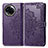 Coque Portefeuille Motif Fantaisie Livre Cuir Etui Clapet pour Realme 11 5G Violet