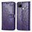 Coque Portefeuille Motif Fantaisie Livre Cuir Etui Clapet pour Realme 7i RMX2193 Violet