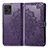 Coque Portefeuille Motif Fantaisie Livre Cuir Etui Clapet pour Realme 8i Violet