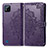 Coque Portefeuille Motif Fantaisie Livre Cuir Etui Clapet pour Realme C11 (2021) Violet