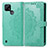 Coque Portefeuille Motif Fantaisie Livre Cuir Etui Clapet pour Realme C21 Vert