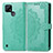 Coque Portefeuille Motif Fantaisie Livre Cuir Etui Clapet pour Realme C21Y Vert