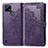 Coque Portefeuille Motif Fantaisie Livre Cuir Etui Clapet pour Realme C25Y Violet