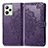 Coque Portefeuille Motif Fantaisie Livre Cuir Etui Clapet pour Realme C35 Violet