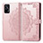 Coque Portefeuille Motif Fantaisie Livre Cuir Etui Clapet pour Realme GT Neo 2T 5G Or Rose