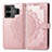 Coque Portefeuille Motif Fantaisie Livre Cuir Etui Clapet pour Realme GT Neo5 240W 5G Or Rose