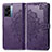 Coque Portefeuille Motif Fantaisie Livre Cuir Etui Clapet pour Realme Narzo 50 5G Violet