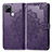 Coque Portefeuille Motif Fantaisie Livre Cuir Etui Clapet pour Realme Q2i 5G Violet